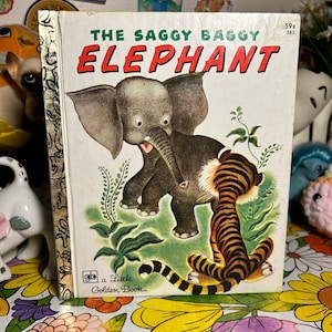 Vintage Little Golden Book The Saggy Bottom Elephant 1978
