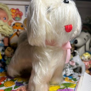 Vintage plush dog - Etsy 日本