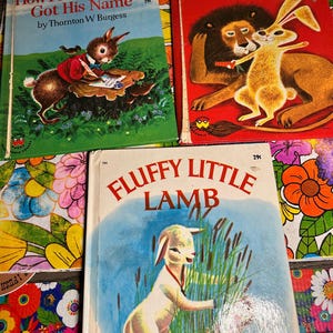 Vintage 1950s and 60s Children&#39;s Animal Story Book Lot *As is*
