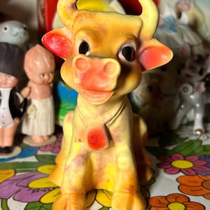 Vintage Cow Squeak Toy
