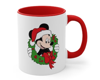 unique Mickey Mouse Christmas - Accent Coffee Mug, 11oz the ideal gift for anyone. Male, Female, Adults and Kids