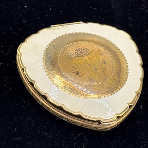 Vintage gold tone Max Factor Compact with mirror