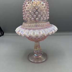 Vintage Fenton Pink 95th Anniversary Fairy Lamp