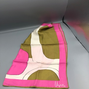 Pink & Gold  silk scarf  by Vera