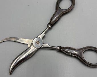 Ciseaux à raisin Art nouveau, motif vigne, fonctionne très bien ! - France