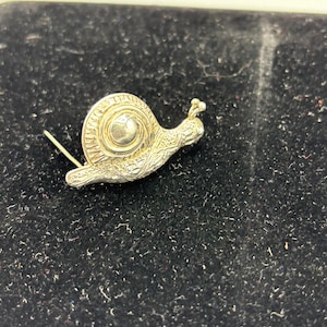 Sterling snail brooch
