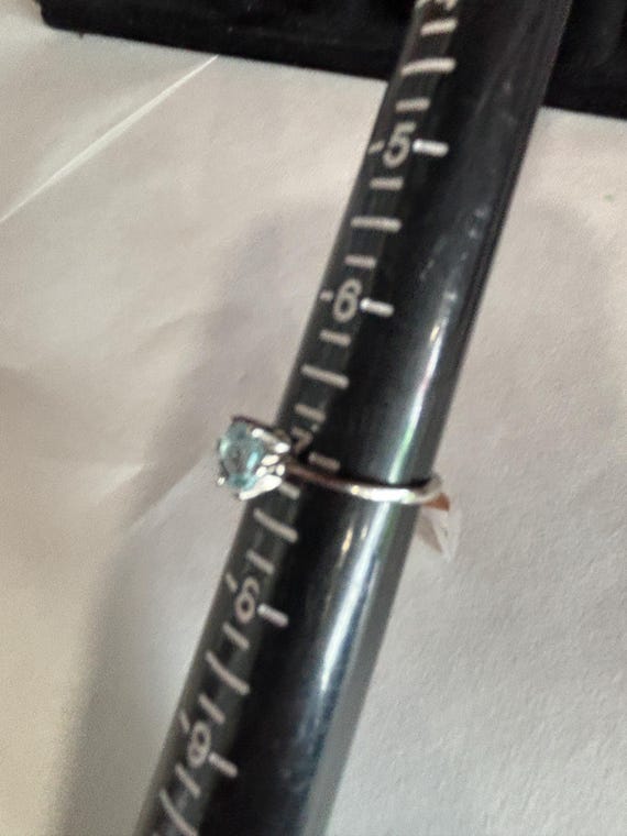 Sterling Blue Topaz ring - image 3