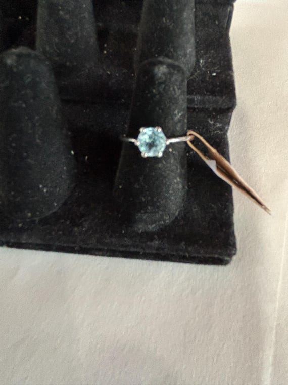Sterling Blue Topaz ring - image 1