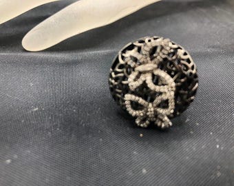 Anillo de mariposa de plata de ley