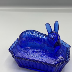 Vintage Westmoreland Kobaltblauer Hase