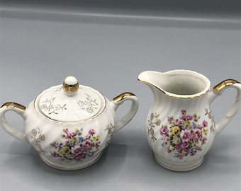 Vintage sugar & creamer