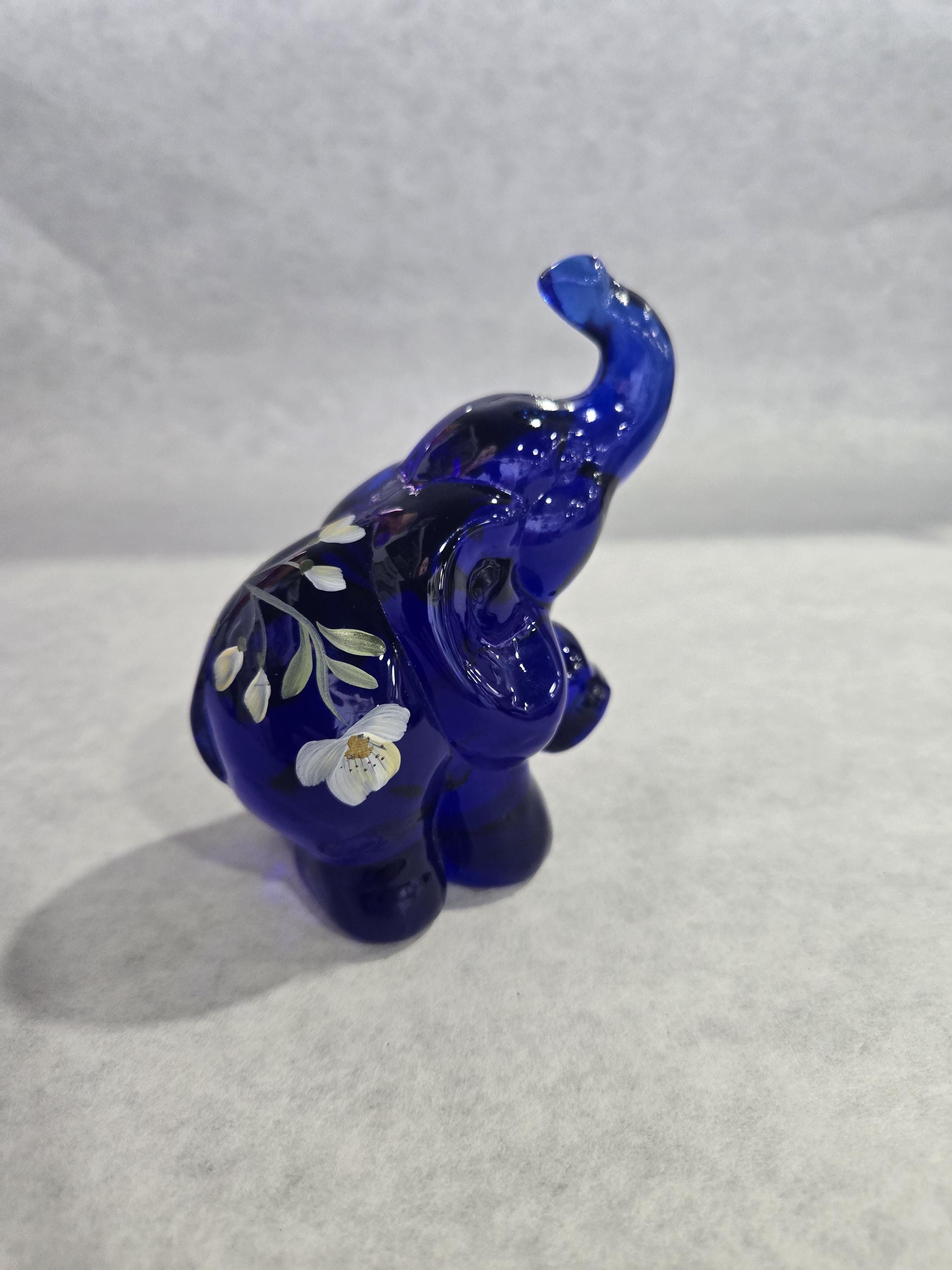 Fenton Elephant Blue - Etsy