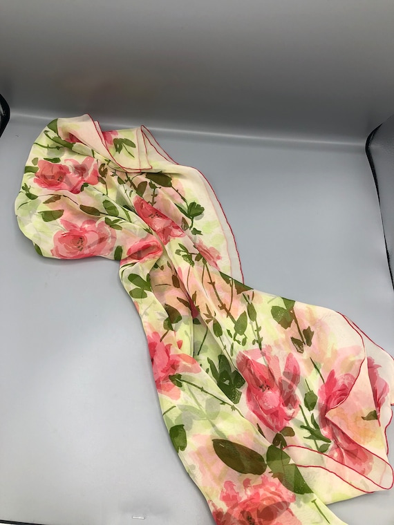 Floral Silk scarf by Vera