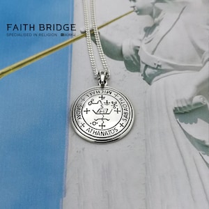 Silver Sigil of the Archangel Michael Pendant Necklace
