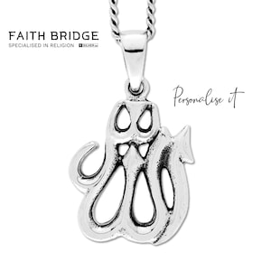 Colar com pingente muçulmano personalizado, colar de Alá, colar islâmico de prata, joias muçulmanas, pingente de Alá, presente religioso - FAITHBRIDGE