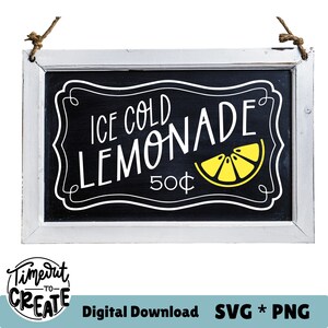 Lemon SVG, Lemonade Sign SVG