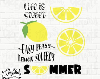Lemon SVG Bundle, Lemons SVG, Lemon PNG