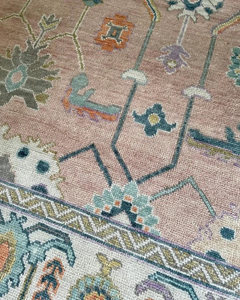 Texas Modern Turkish Oushak 100% Wool natural dying Area Rug Living Room, Bed Room, Any Room Quick Ship 5x8, 6x9, 8x10, 9x12, 10x14, 12x15, image 6