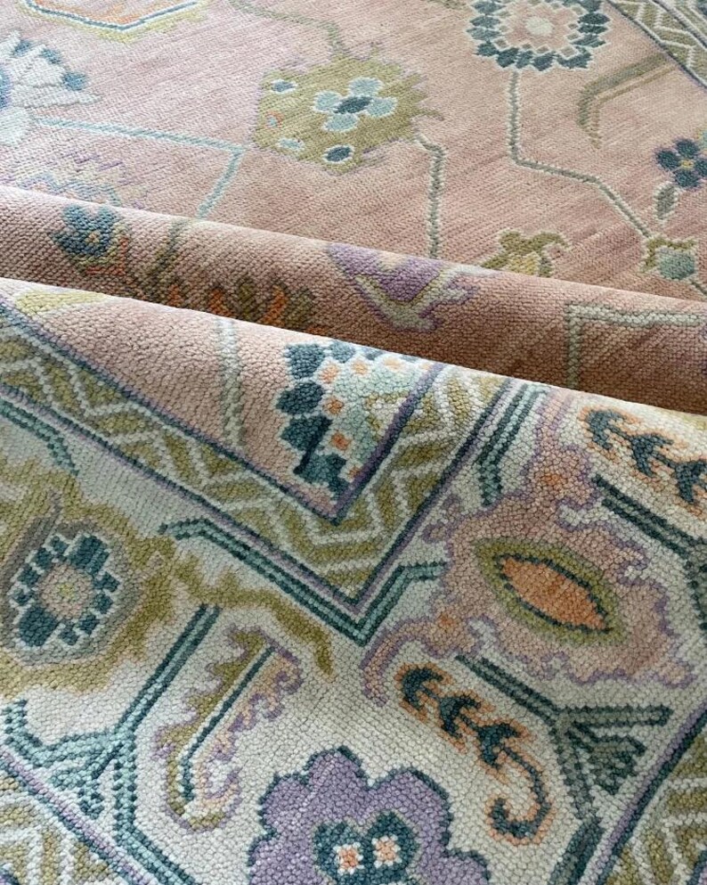 Texas Modern Turkish Oushak 100% Wool natural dying Area Rug Living Room, Bed Room, Any Room Quick Ship 5x8, 6x9, 8x10, 9x12, 10x14, 12x15, image 7
