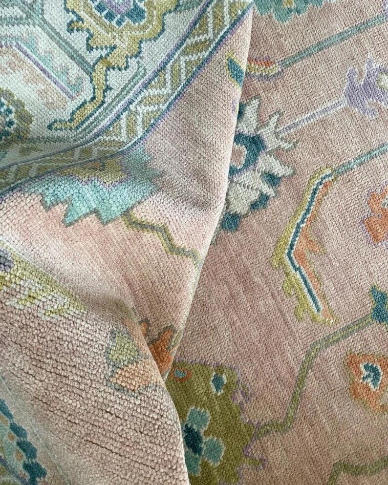 Texas Modern Turkish Oushak 100% Wool natural dying Area Rug Living Room, Bed Room, Any Room Quick Ship 5x8, 6x9, 8x10, 9x12, 10x14, 12x15, image 8