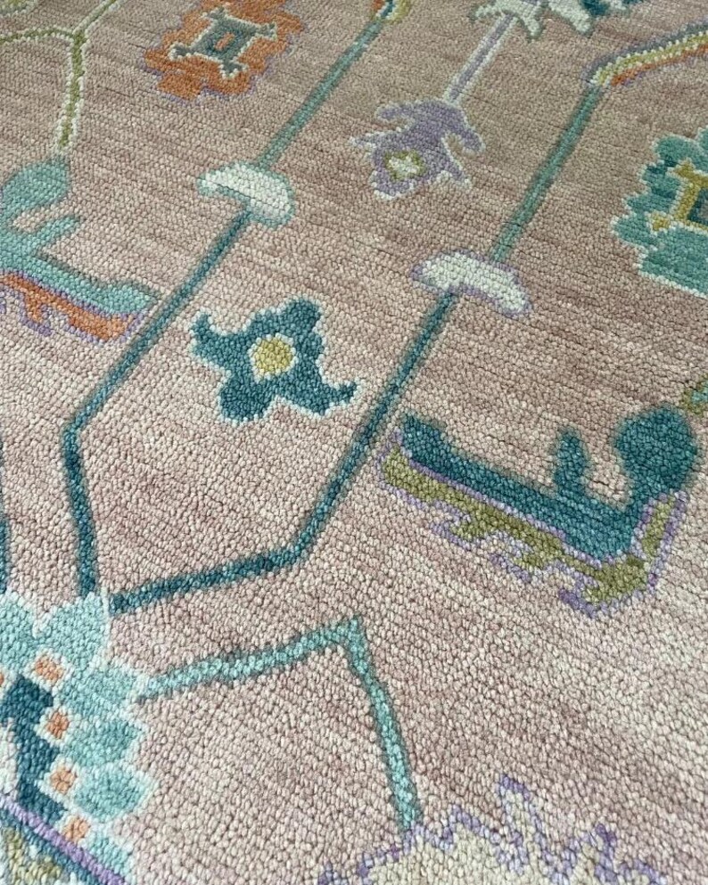 Texas Modern Turkish Oushak 100% Wool natural dying Area Rug Living Room, Bed Room, Any Room Quick Ship 5x8, 6x9, 8x10, 9x12, 10x14, 12x15, image 3