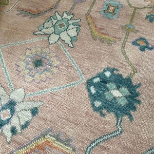 Texas Modern Turkish Oushak 100% Wool natural dying Area Rug Living Room, Bed Room, Any Room Quick Ship 5x8, 6x9, 8x10, 9x12, 10x14, 12x15, image 2