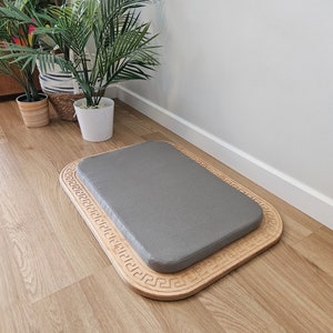 Modern Birch Wood Cat Bed: Small Dog Sofa with Washable Cushion