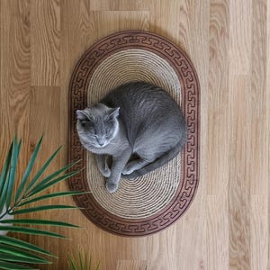 Luxury Wooden Scratching Board for Cats, Furniture Saver Scratch Post, Wall & Floor Scratcher image 5