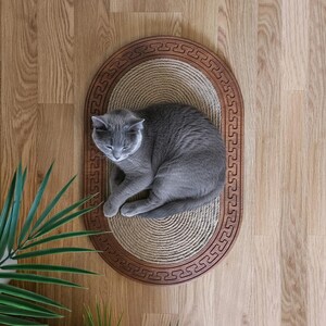 Luxury Wooden Scratching Board for Cats, Furniture Saver Scratch Post, Wall & Floor Scratcher image 6