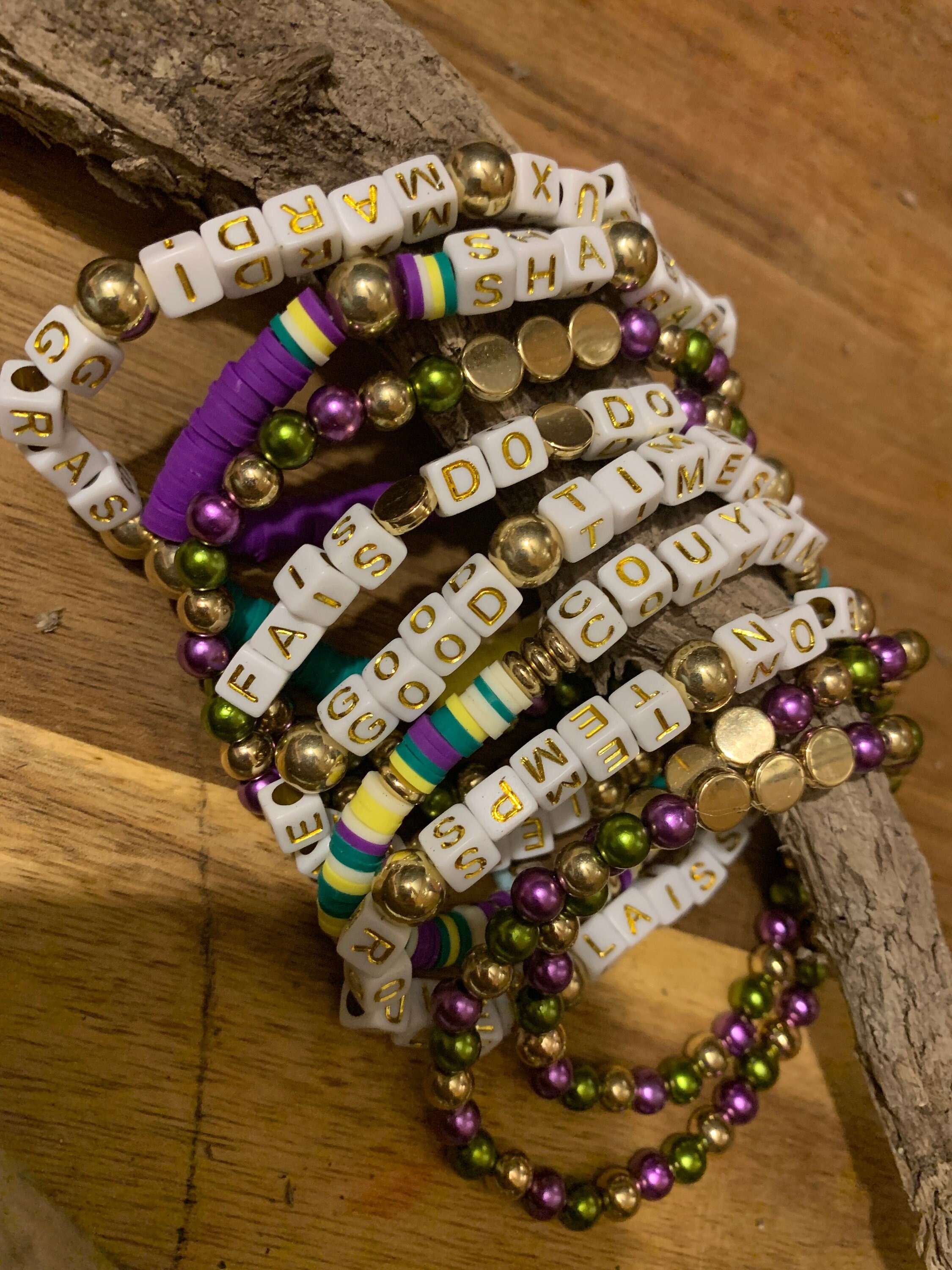 Mardi Gras 2023 Stacking Bracelets Multiple Styles 