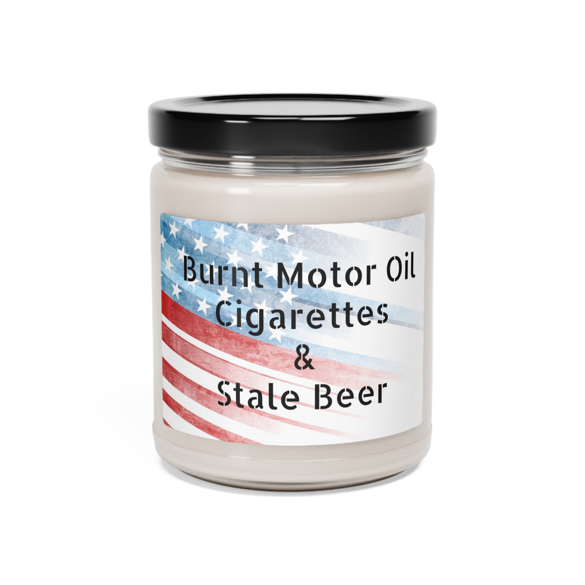 9oz Burnt Motor Oil Cigarettes & Stale Beer Scented Soy Candle Etsy
