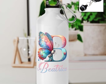 Personalisierte Schmetterling Wasserflasche