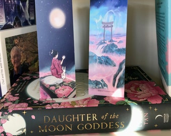 Daughter of the Moon Goddess Fantasy lovers double-sided bookmark - magical - Oriental - double sided