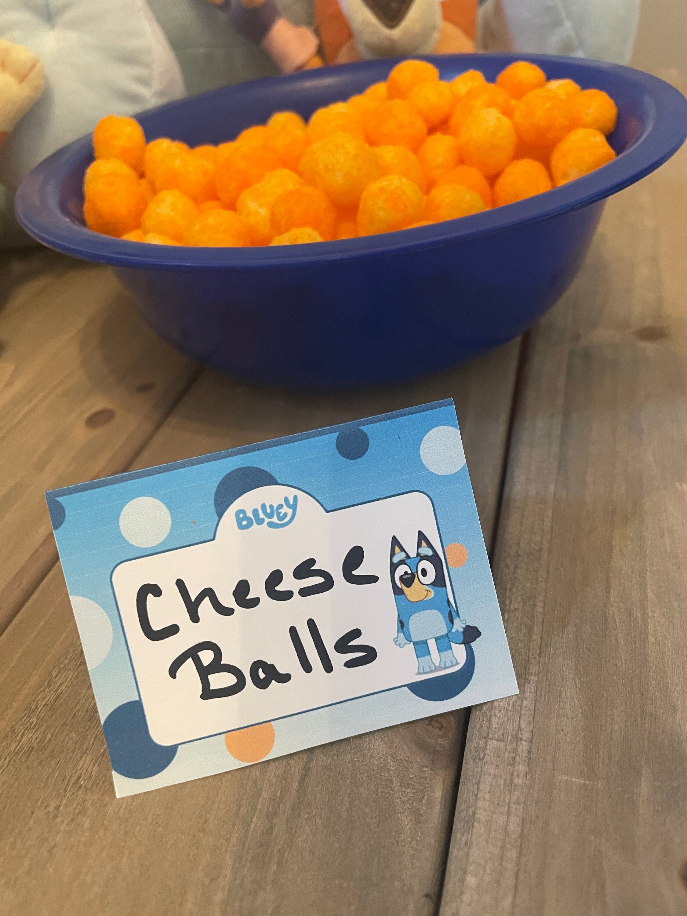 Editable Bluey Food Tent Snack Labels for Blue Heeler Birthday Etsy Canada