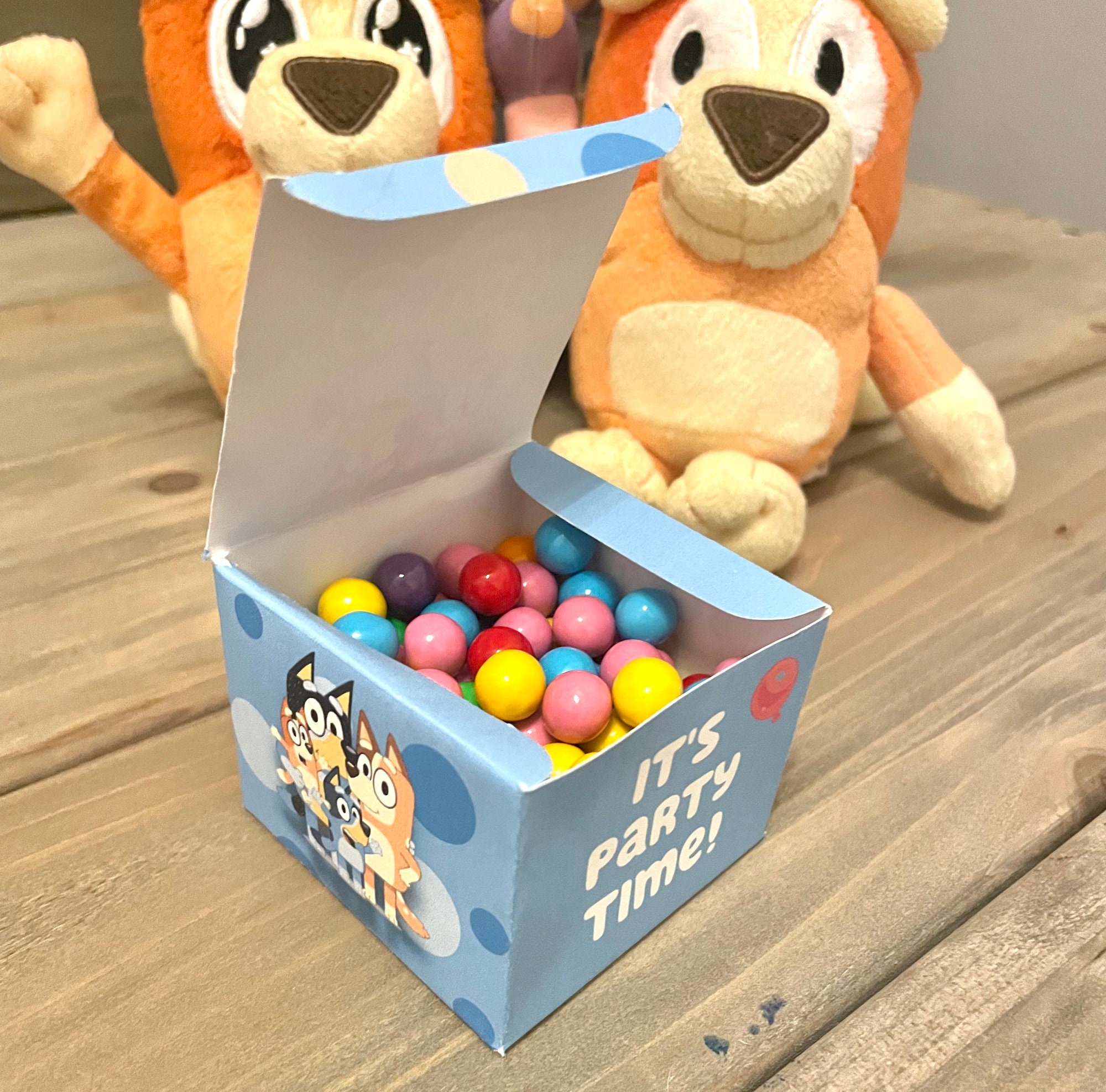 Bluey Printable DIY Party Favor Treat Boxes for Blue Heeler Etsy