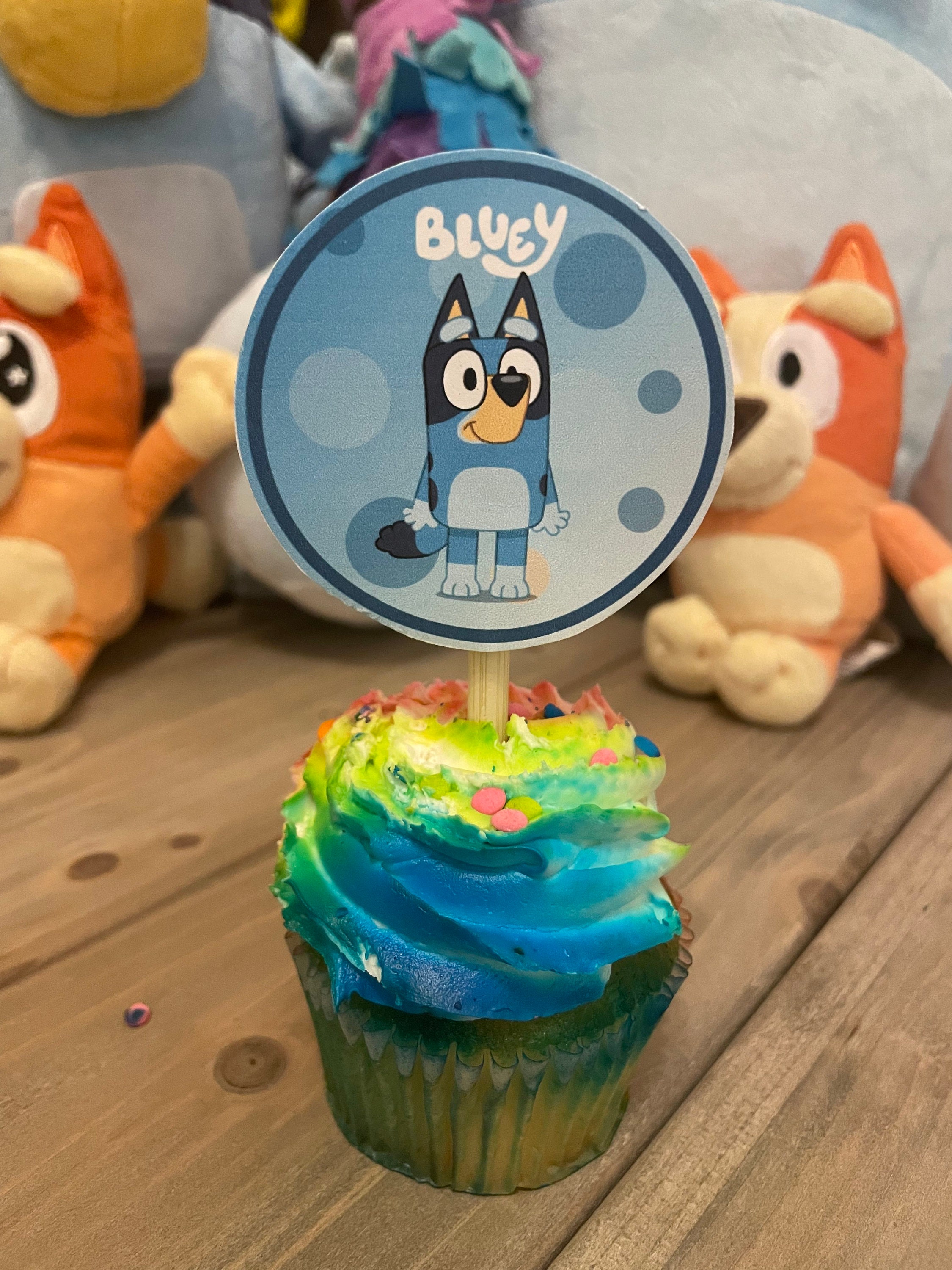 Bluey and Bingo Birthday Party Set Cupcake Stand Centerpiece and