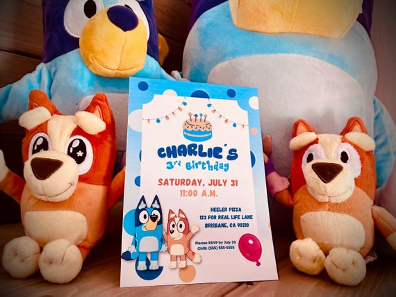 Bluey and Bingo 5x7 Cute Art Print // Bluey Birthday // Bluey Birthday  Party // Bluey Bingo // Bluey Gifts for Kids 