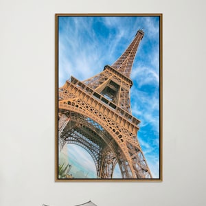 Eiffel Tower Canvas Print: Paris Photography, French Architecture Wall Art