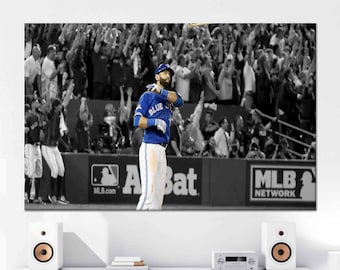 Jose Bautista Canvas Art: Baseball Wall Decor, Man Cave Art