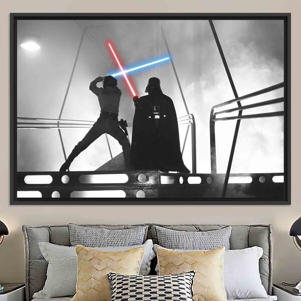 Darth Vader Framed Wall Art Etsy