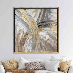 Large Wall Art, Silver And Gold Wall Art, Housewarming Gift, Marble Canvas, Wall Decor, Marble Wall Decor, Gift for Him, Personalized Gift,