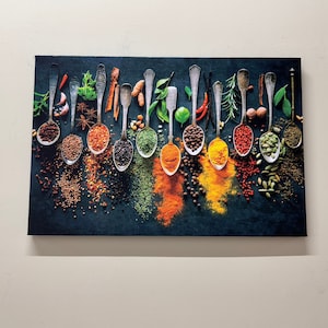 Spices Kitchen Canvas Art: Personalized Kitchen Decor