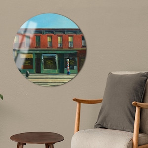 Edward Hopper Early Sunday Morning Tempered Glass Wall Art