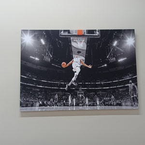 Basketball Canvas Print, Bucks, Canvas Gift, Giannis Antetokounmpo, Christmas Gift, Home Decor, NBA Wall Art, Boy Room Decor, Framed Canvas