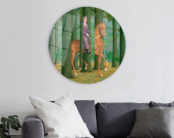 Large Wall Art, Canvas, Personalized Gifts, Rene Magritte, The Blank Signature, Reproduction Printed, Wall Art Canvas, The Blank Signature,