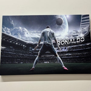 Cristiano Ronaldo, personalisierte Geschenke, Ronaldo Poster, Schlafzimmer Dekor, Geschenk für das Zuhause, Jungenzimmer Dekor, Gym Canvas, Weihnachtsdekor,