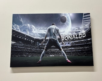 Cristiano Ronaldo, Personalized Gifts, Ronaldo Poster, Bedroom Decor, Gift for the Home, Boy Room Decor, Gym Canvas, Christmas Decor,