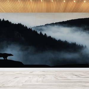 Custom Wall paper, Paper Crafts 3D, Wall Art Decor, Gift For TheHome, Landscape Wallpaper, Wild Landscape Wall Decals, 3D Landscape Mural,
