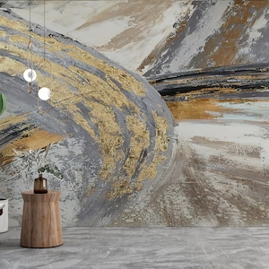 Gold Marble Wallpaper: 3D Effect Peel and Stick Wall Art