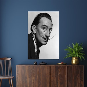 Salvador Dali Tempered Glass Wall Art: Modern Office Decor